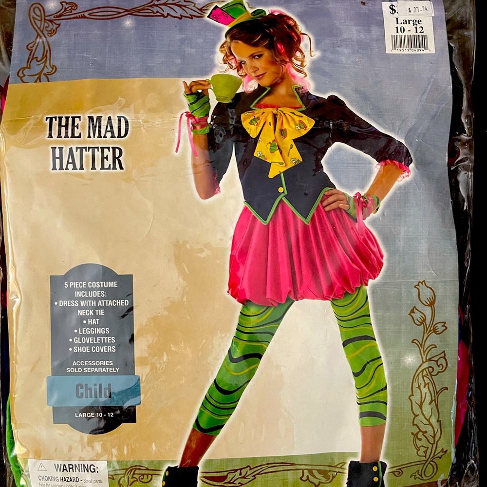 EUC Teen Mad Hatter Costume